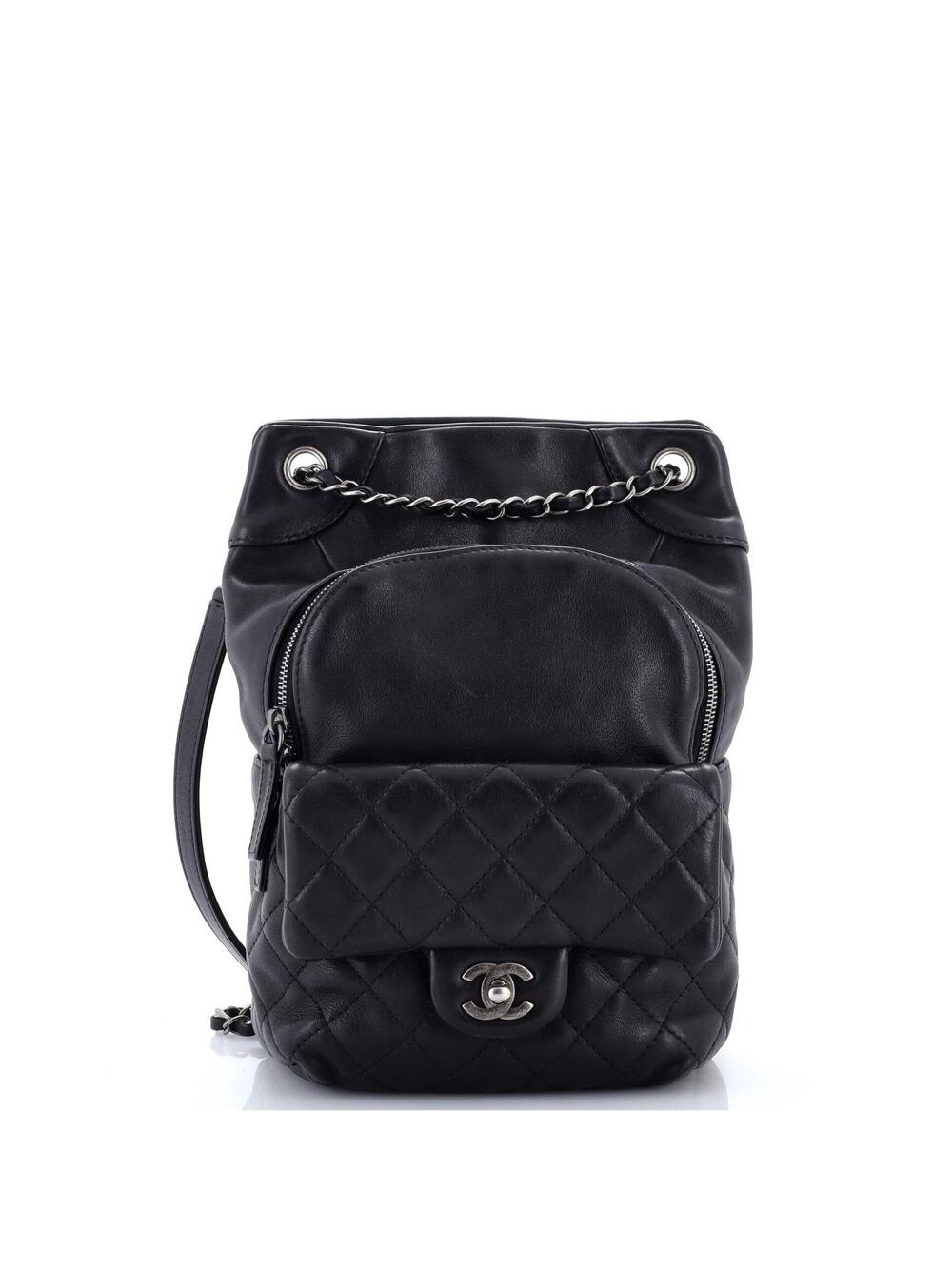 Chanel Drawstring Cc Flap Backpack #376785C26B